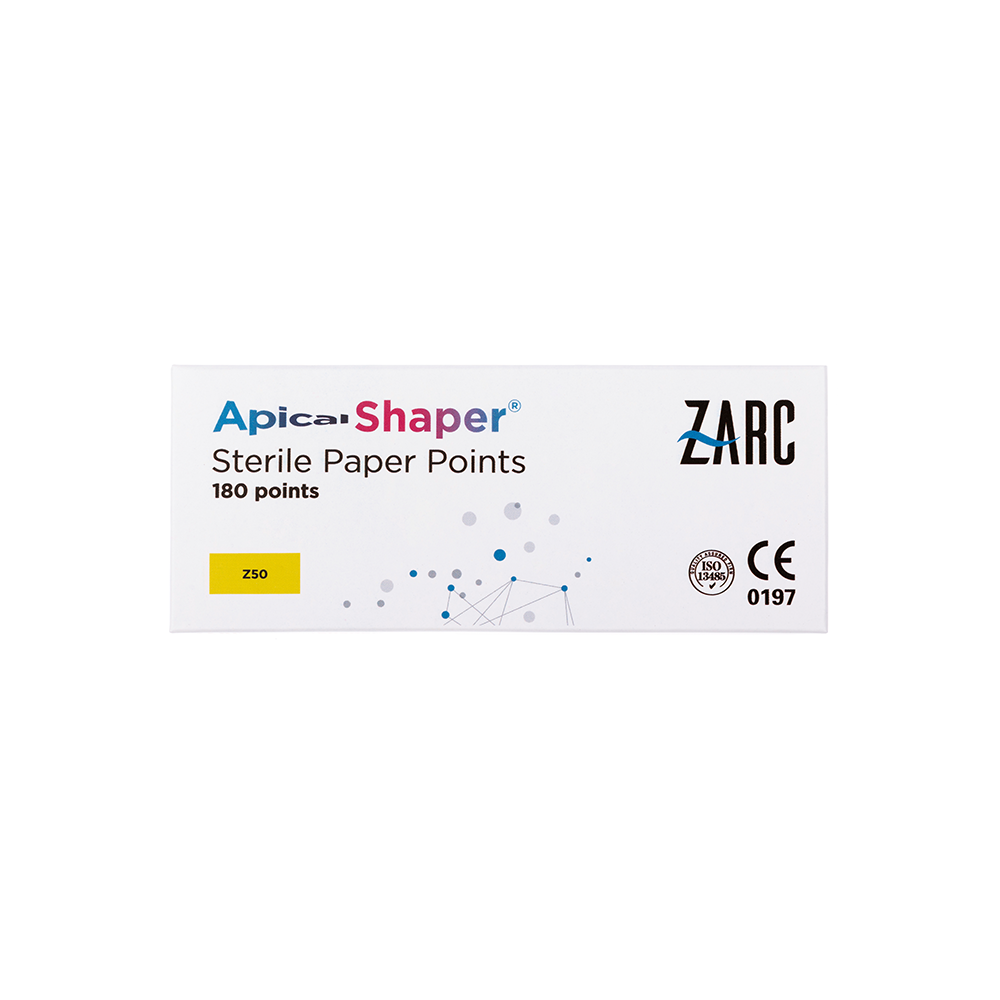 Pontas de papel estéreis ApicalShaper da Zarc